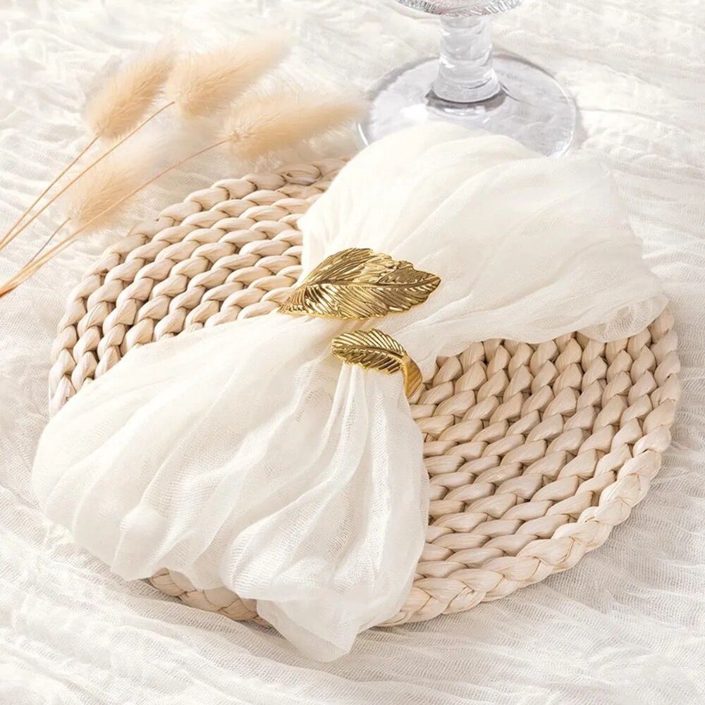 Pack of 24 Ivory Gauze Table Napkins NEW